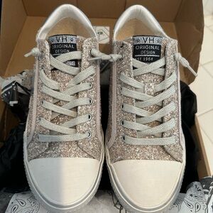 Vintage Havana Silver Glitter Sneakers